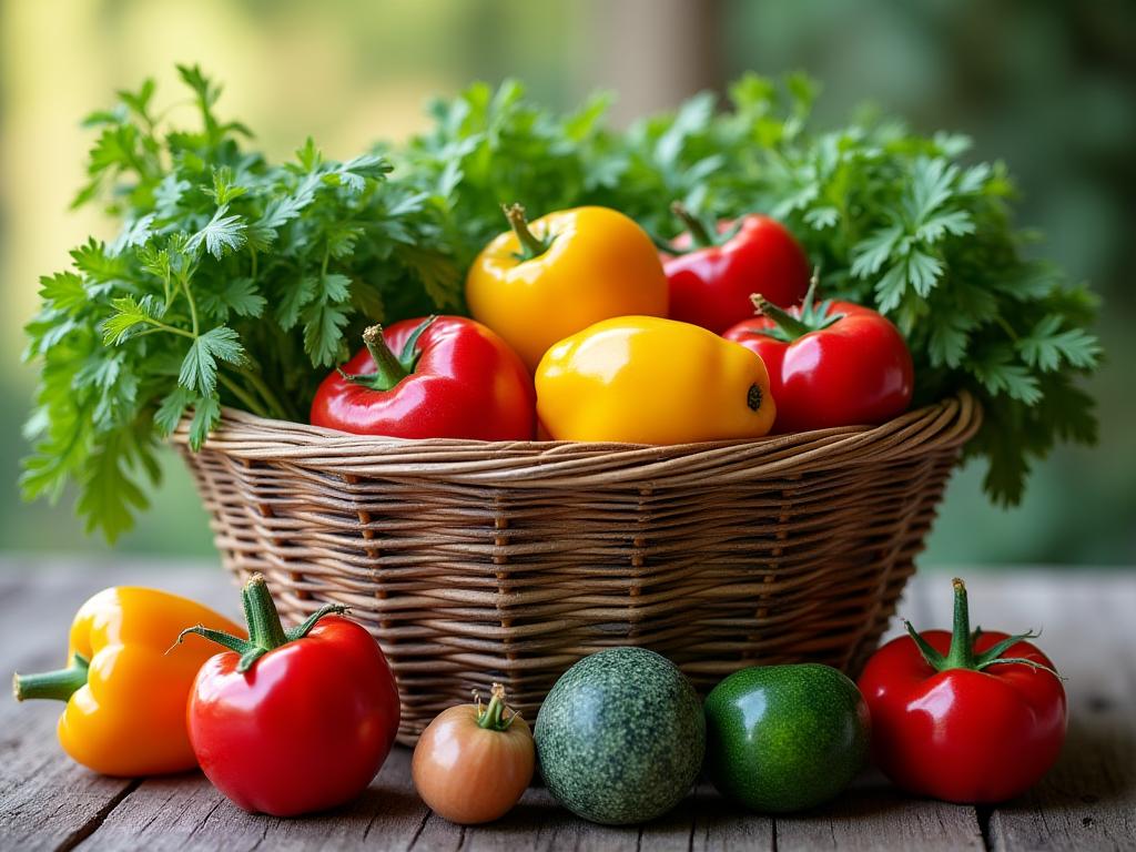 Panier de produits locaux bio